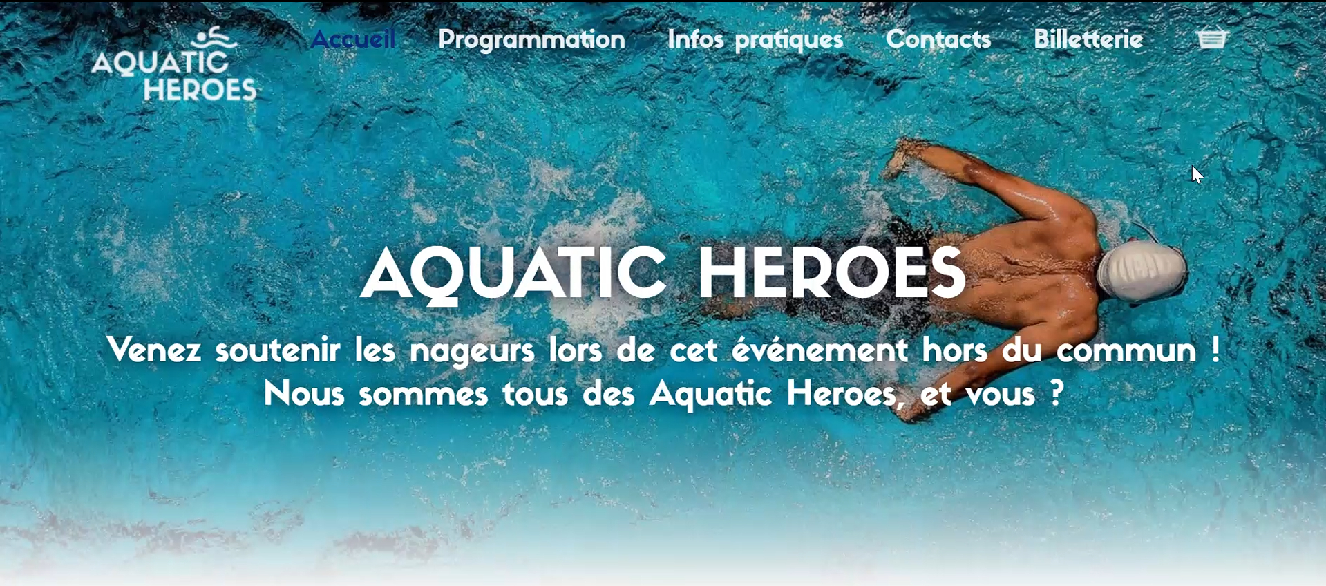 Page d'accueil Aquatic Heroes