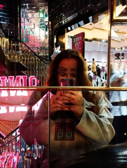 Un portrait de moi dans un miroir